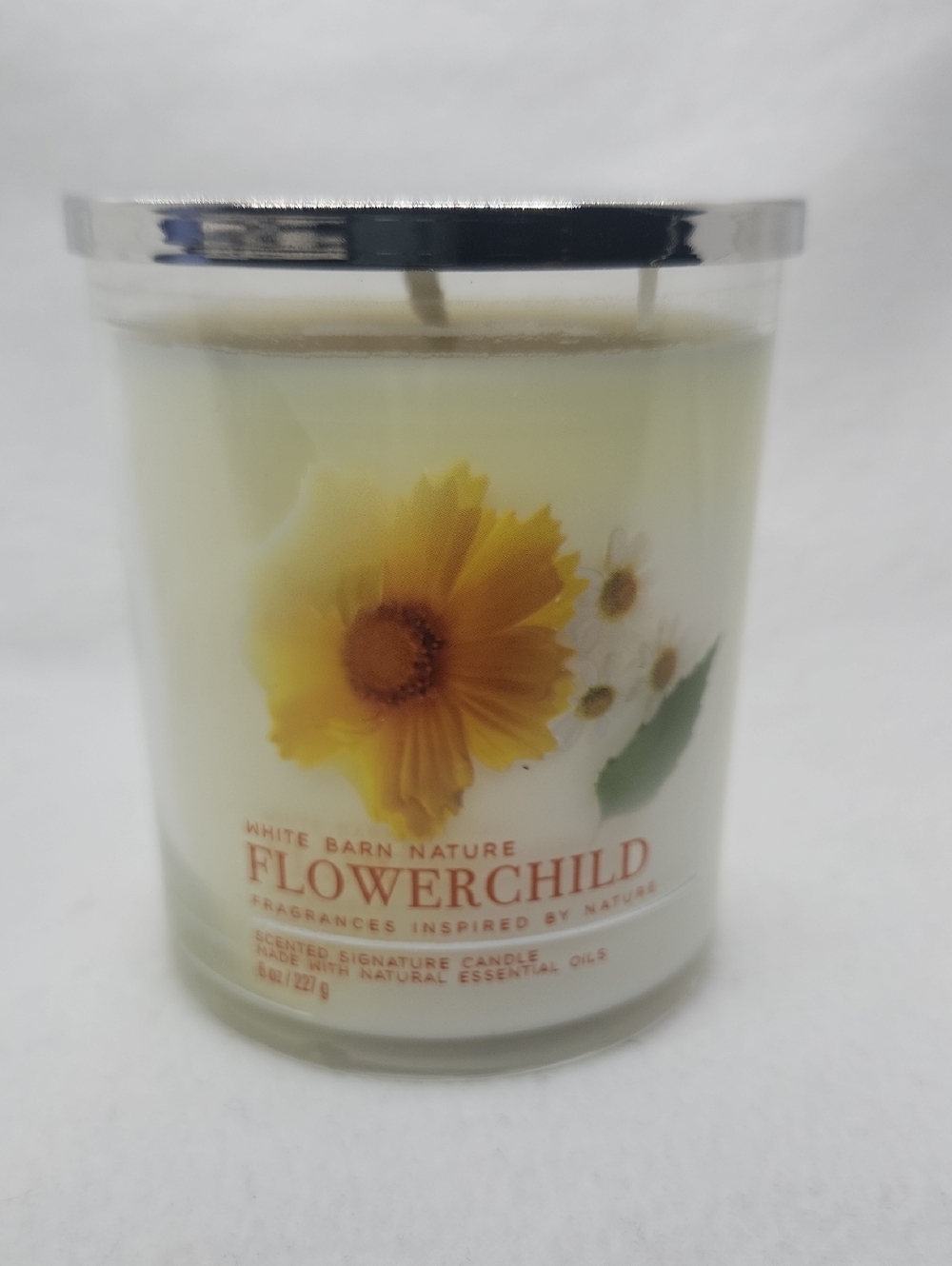 BBW White Barn Flowerchild Single Wick Scented Candle
